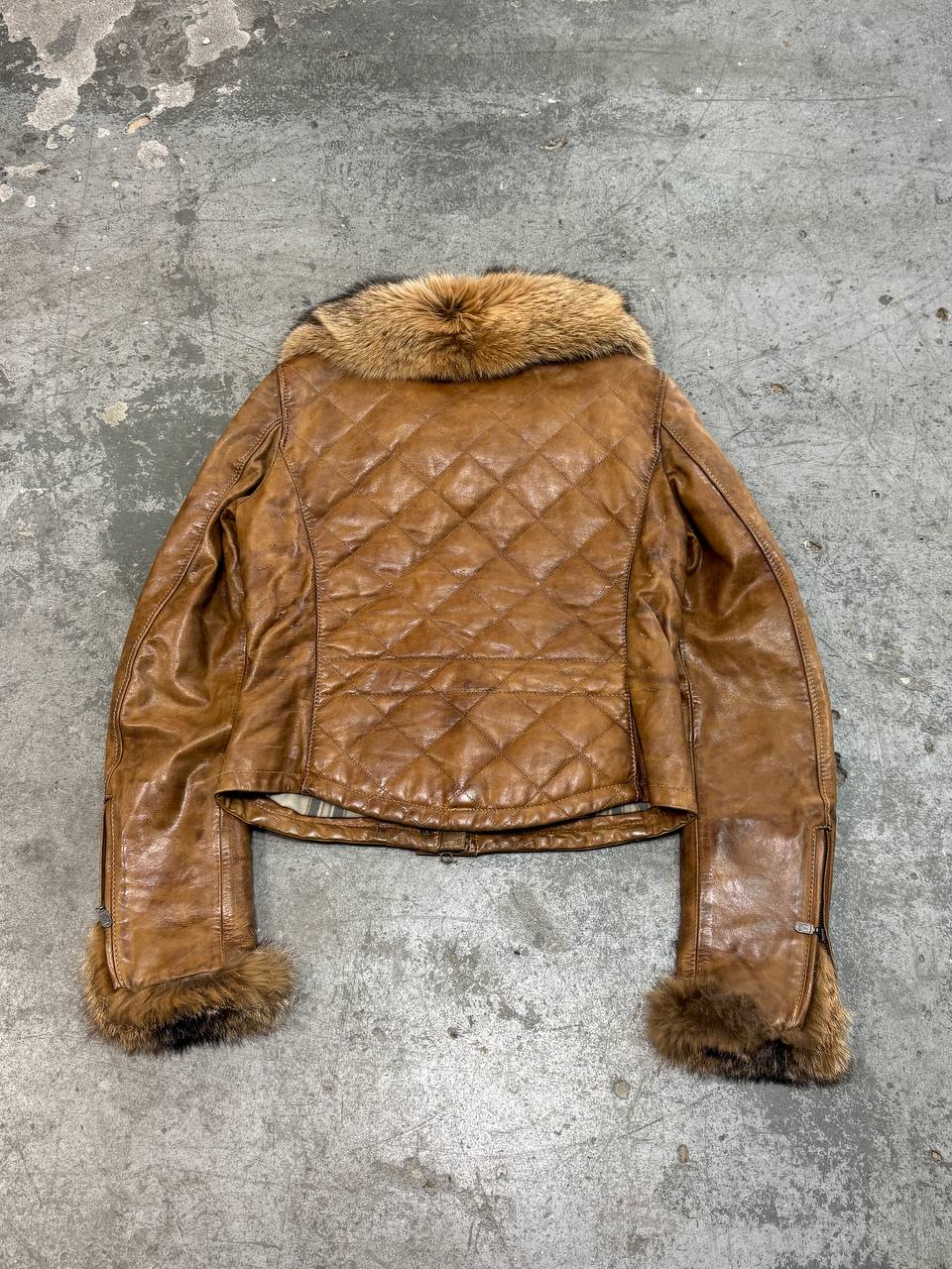 Vintage Belstaff Real Leather With Real Fur Jacket
