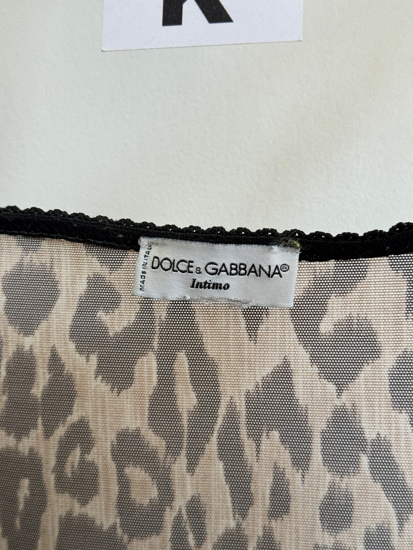Vintage Dolce&Gabbana Underwear Leopard Top