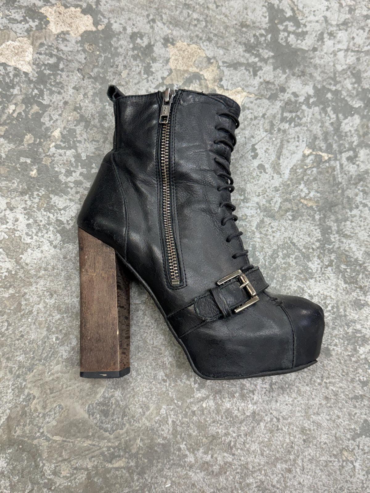 Vintage Genuine Leather Heels