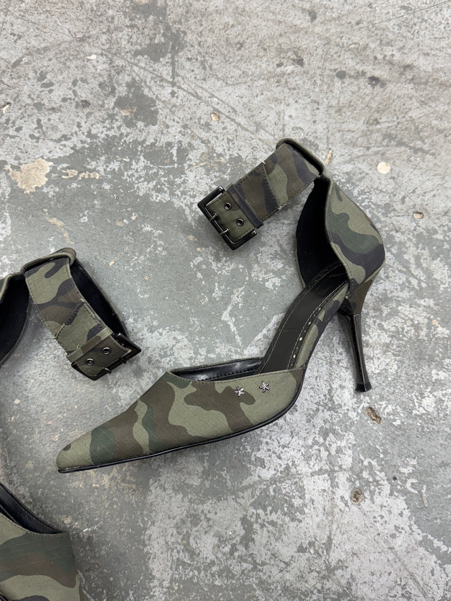 Vintage Camo Heels