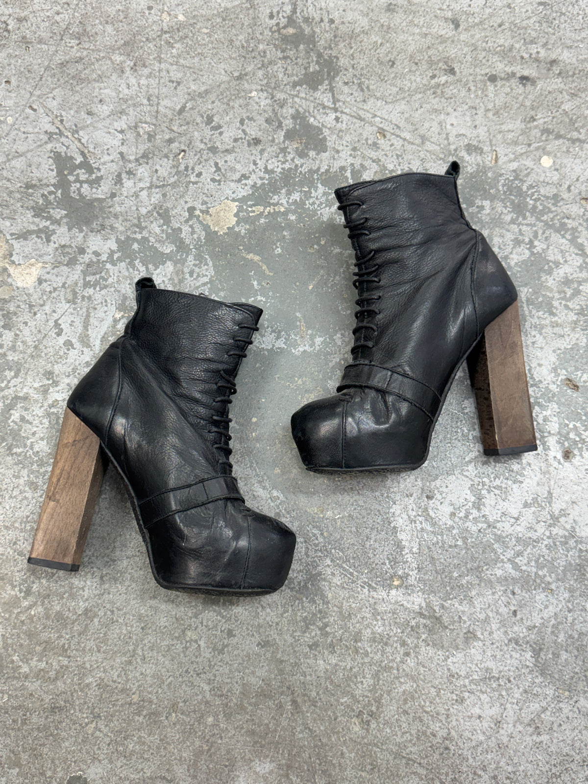 Vintage Genuine Leather Heels