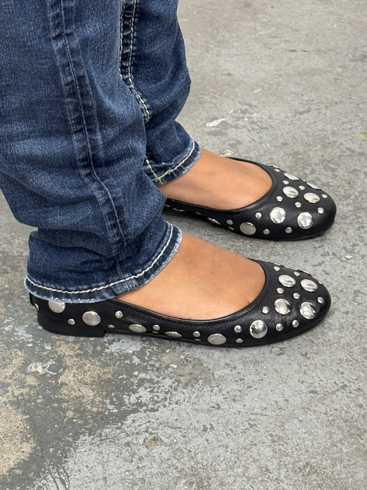 Vintage Leather Ballet Flats