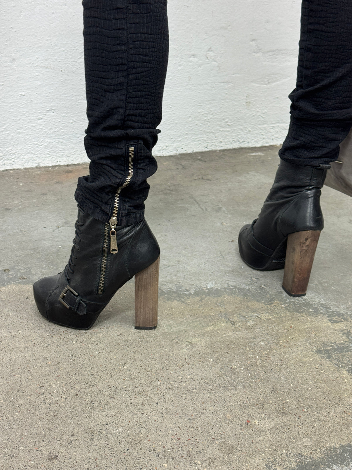 Vintage Genuine Leather Heels