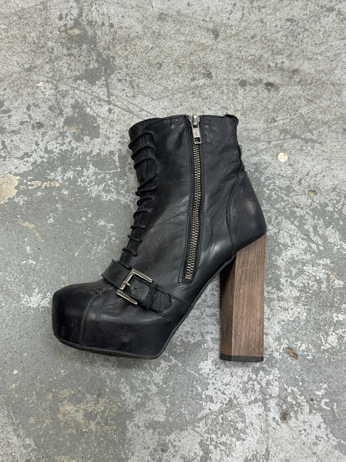 Vintage Genuine Leather Heels