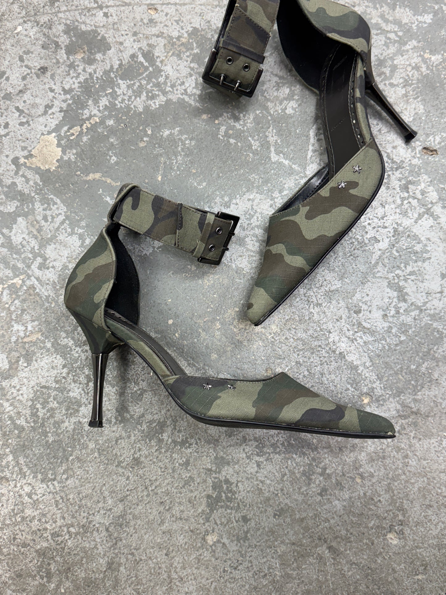 Vintage Camo Heels