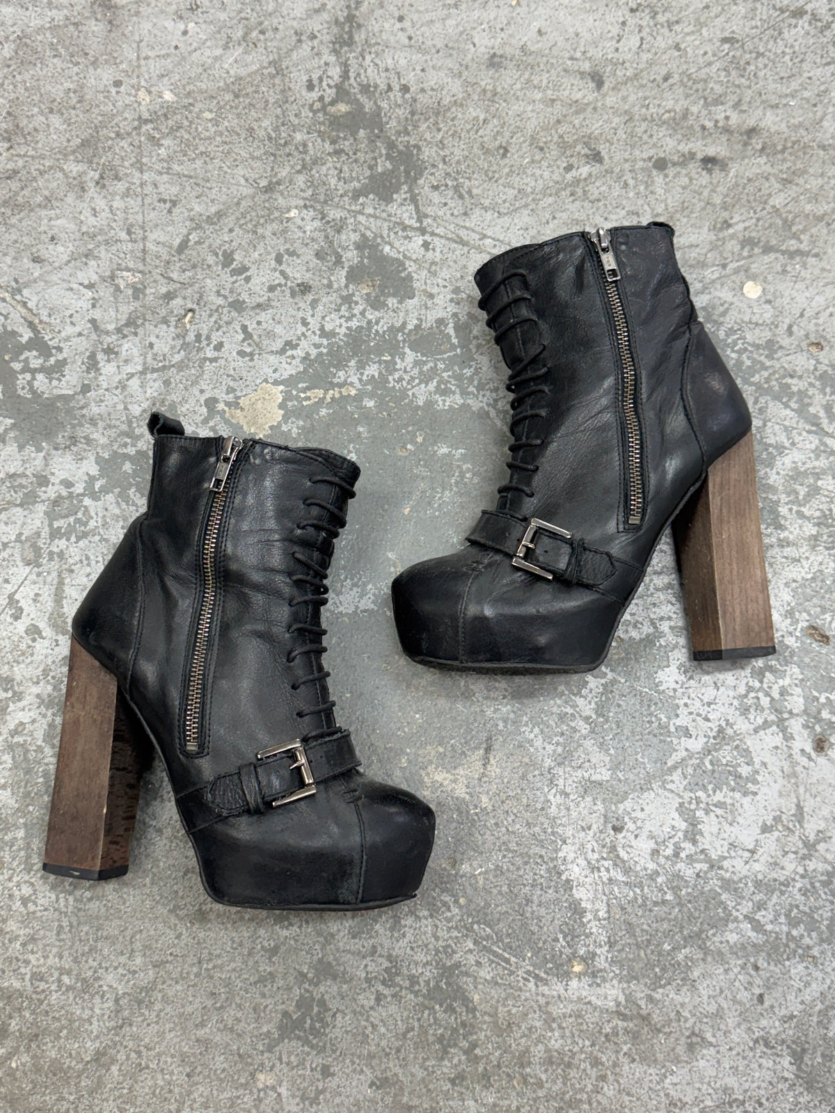 Vintage Genuine Leather Heels