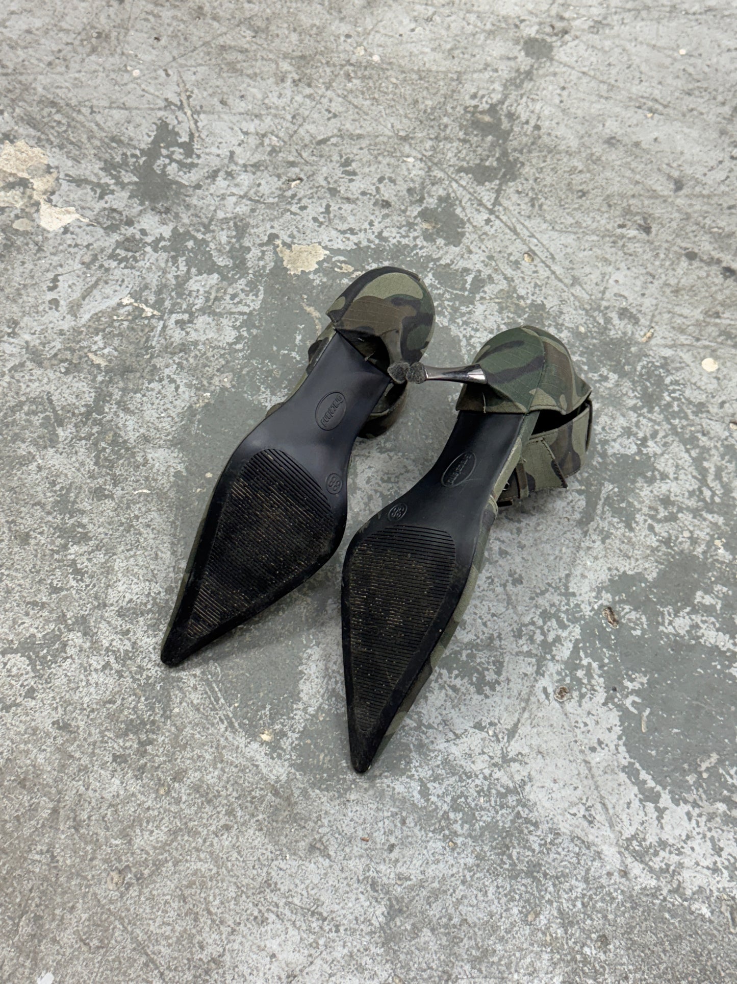 Vintage Camo Heels