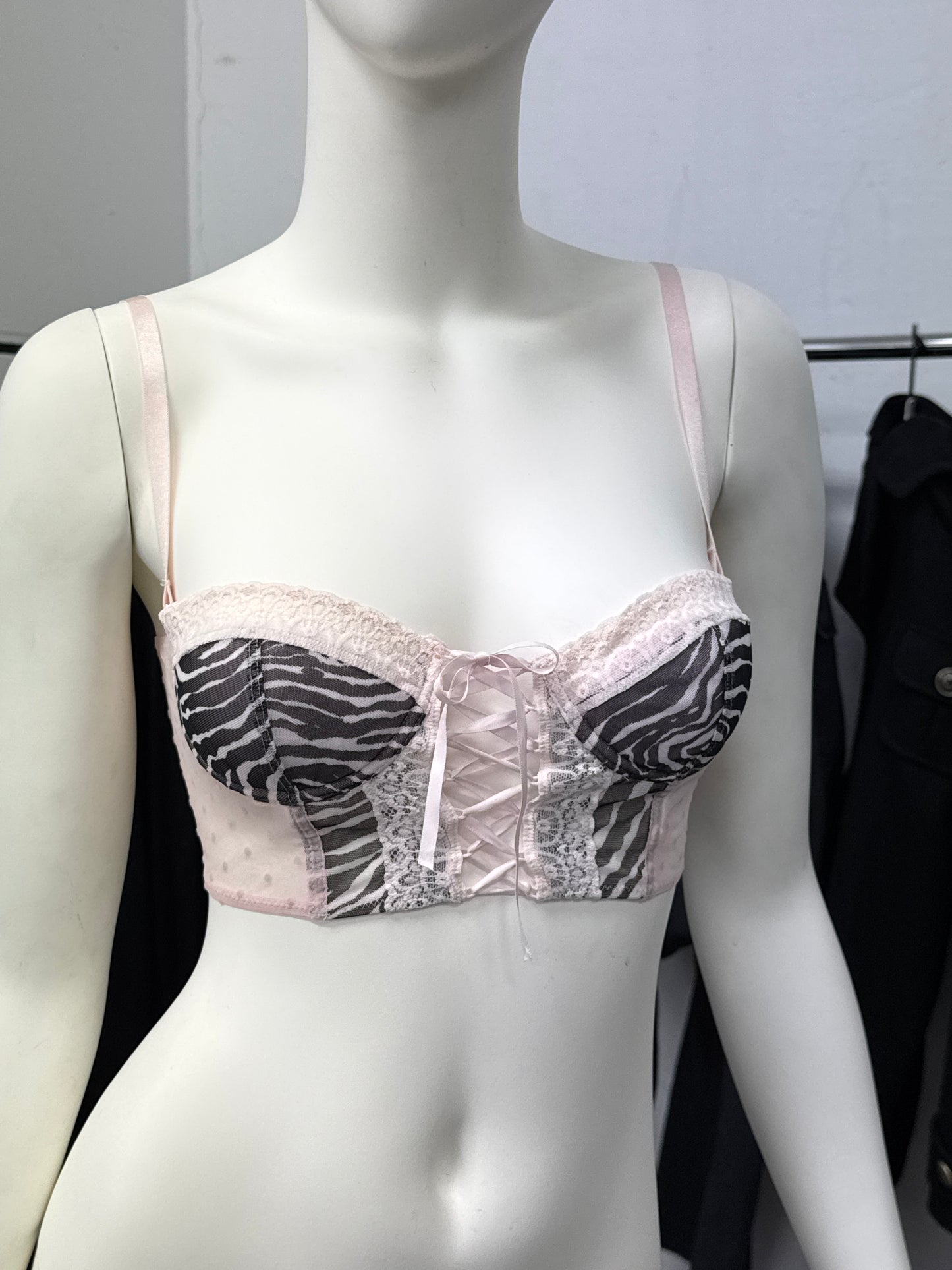 Dolce&Gabbana Pink Zebra Corset Top