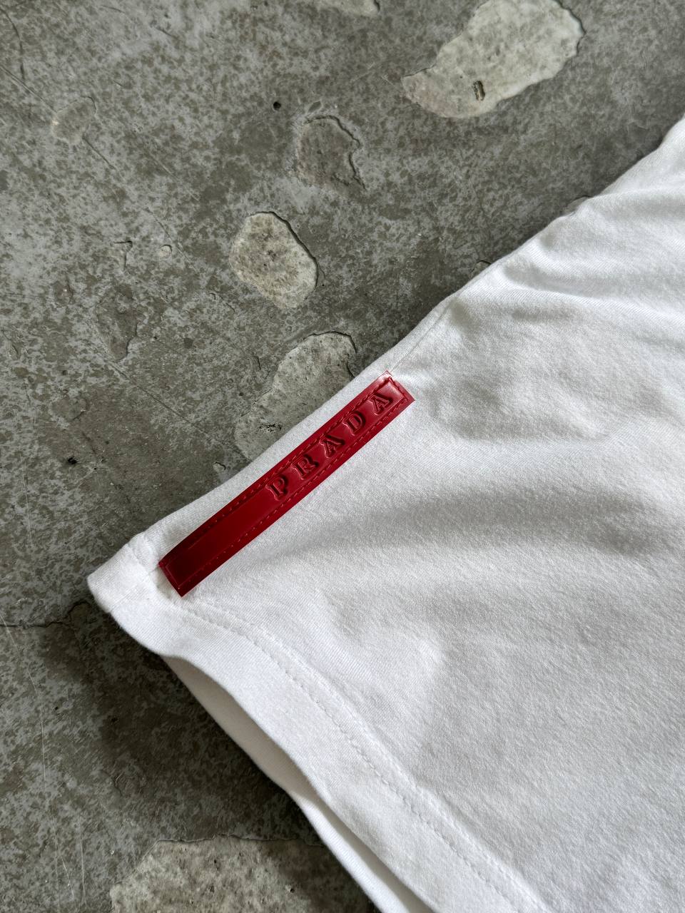 Prada Vintage Tee T-Shirt Red Tab