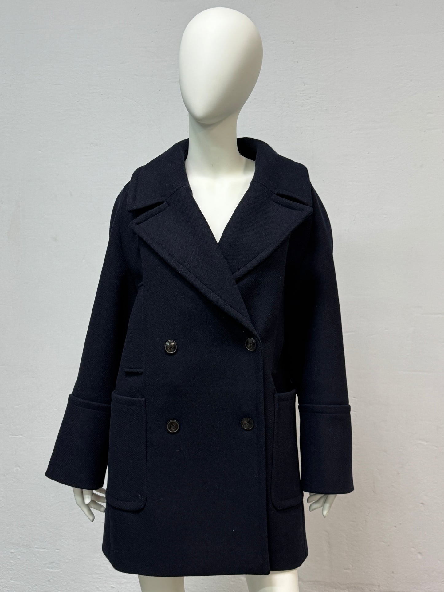 Sezane Paris Wool Coat Nawy