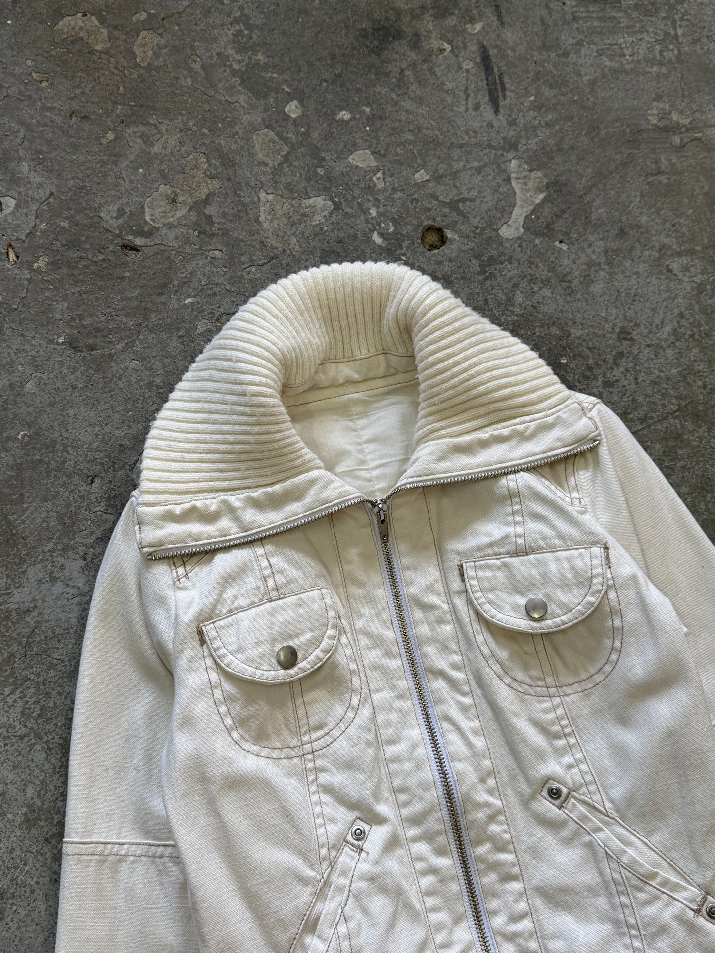 Y2K Denim Bomber Jacket