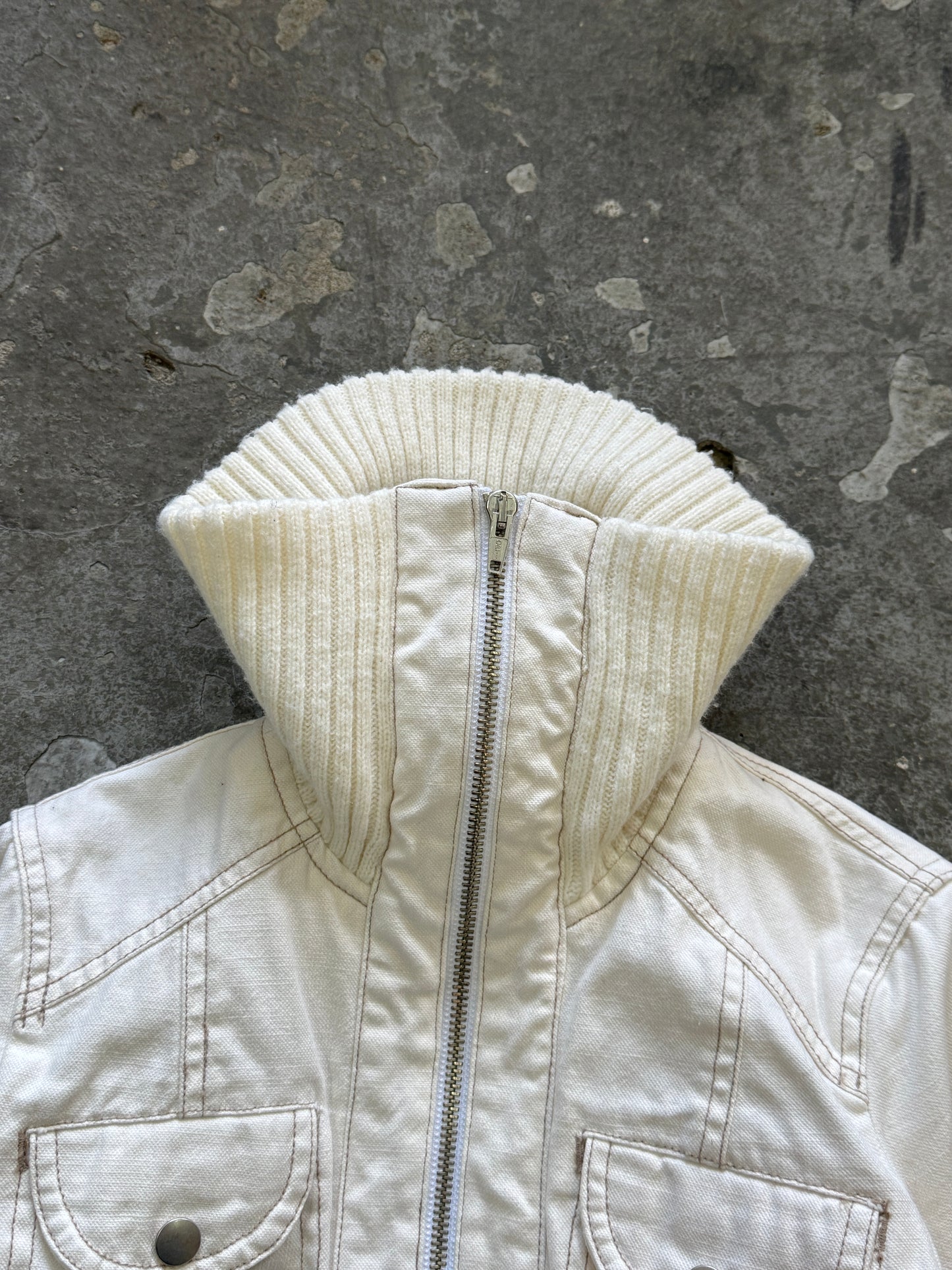 Y2K Denim Bomber Jacket