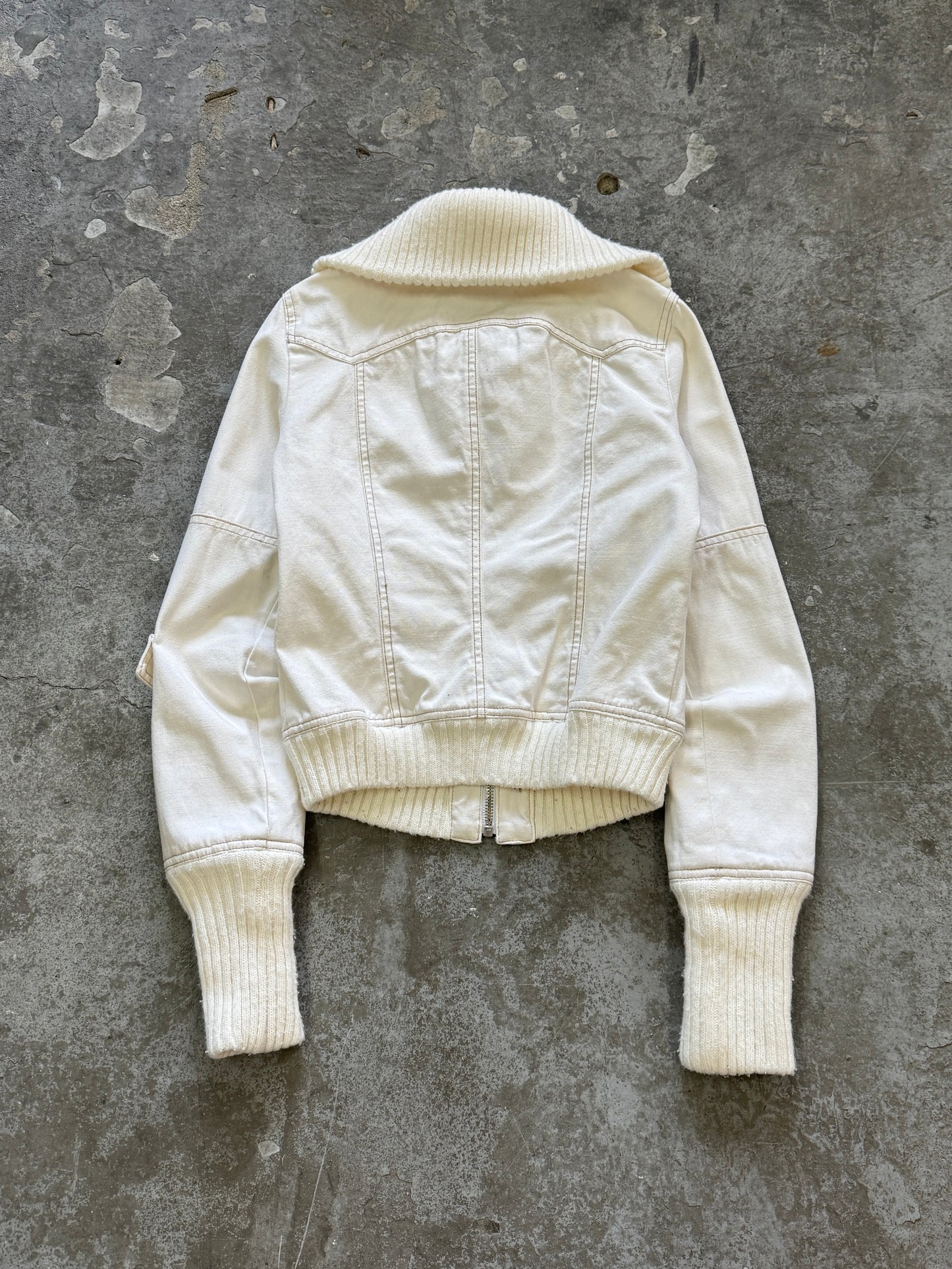 Y2K Denim Bomber Jacket