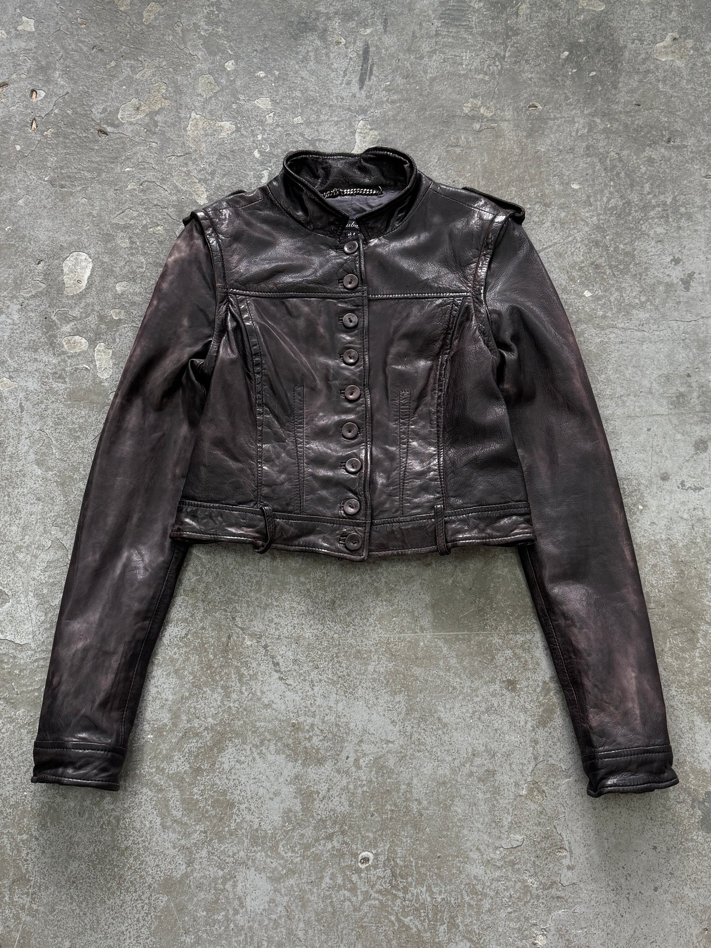 Vintage Genuine Leather Transformer Jacket/Vest