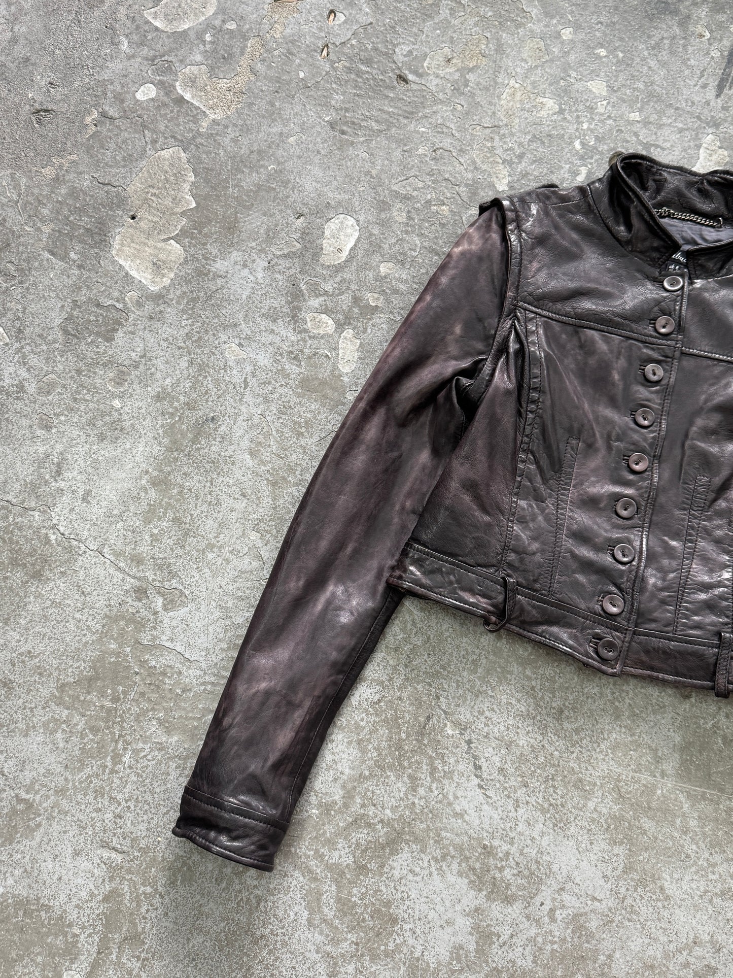 Vintage Genuine Leather Transformer Jacket/Vest