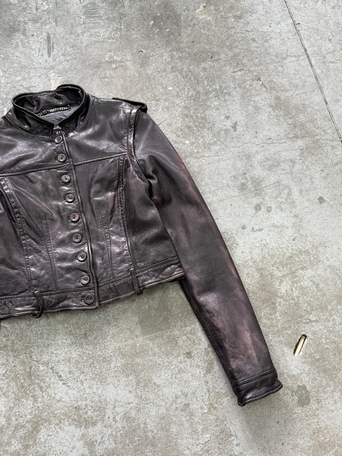 Vintage Genuine Leather Transformer Jacket/Vest