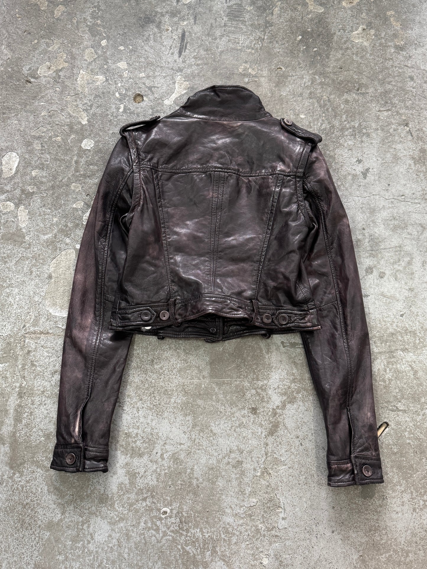Vintage Genuine Leather Transformer Jacket/Vest