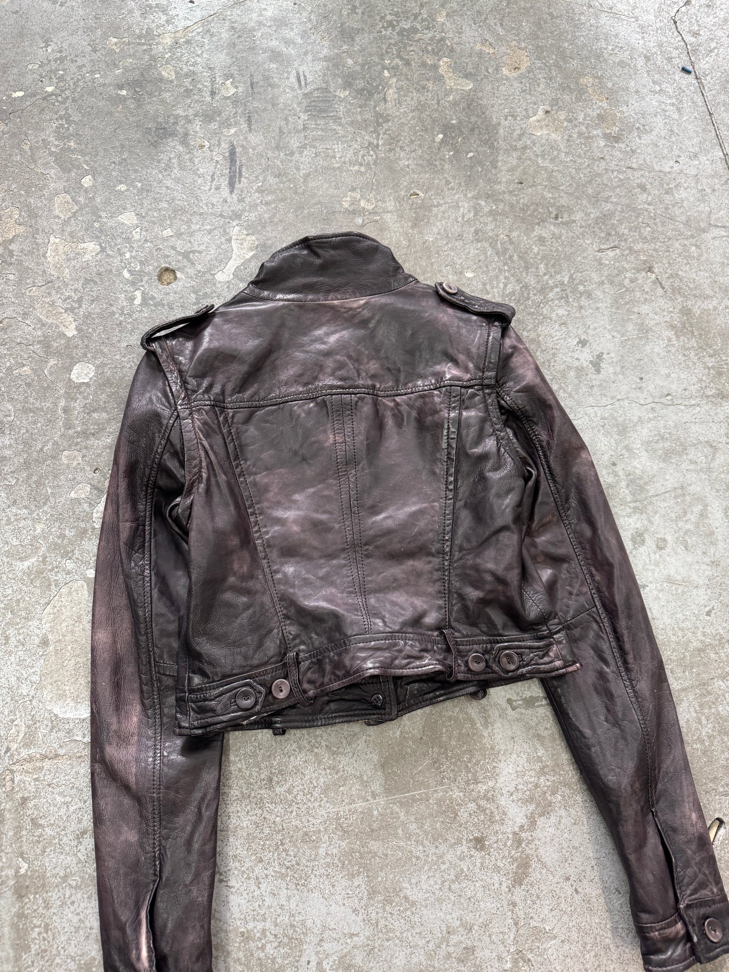 Vintage Genuine Leather Transformer Jacket/Vest