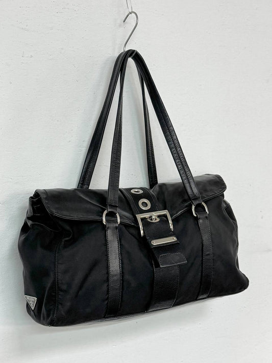 Vintage Prada Leather/Nylon Bag