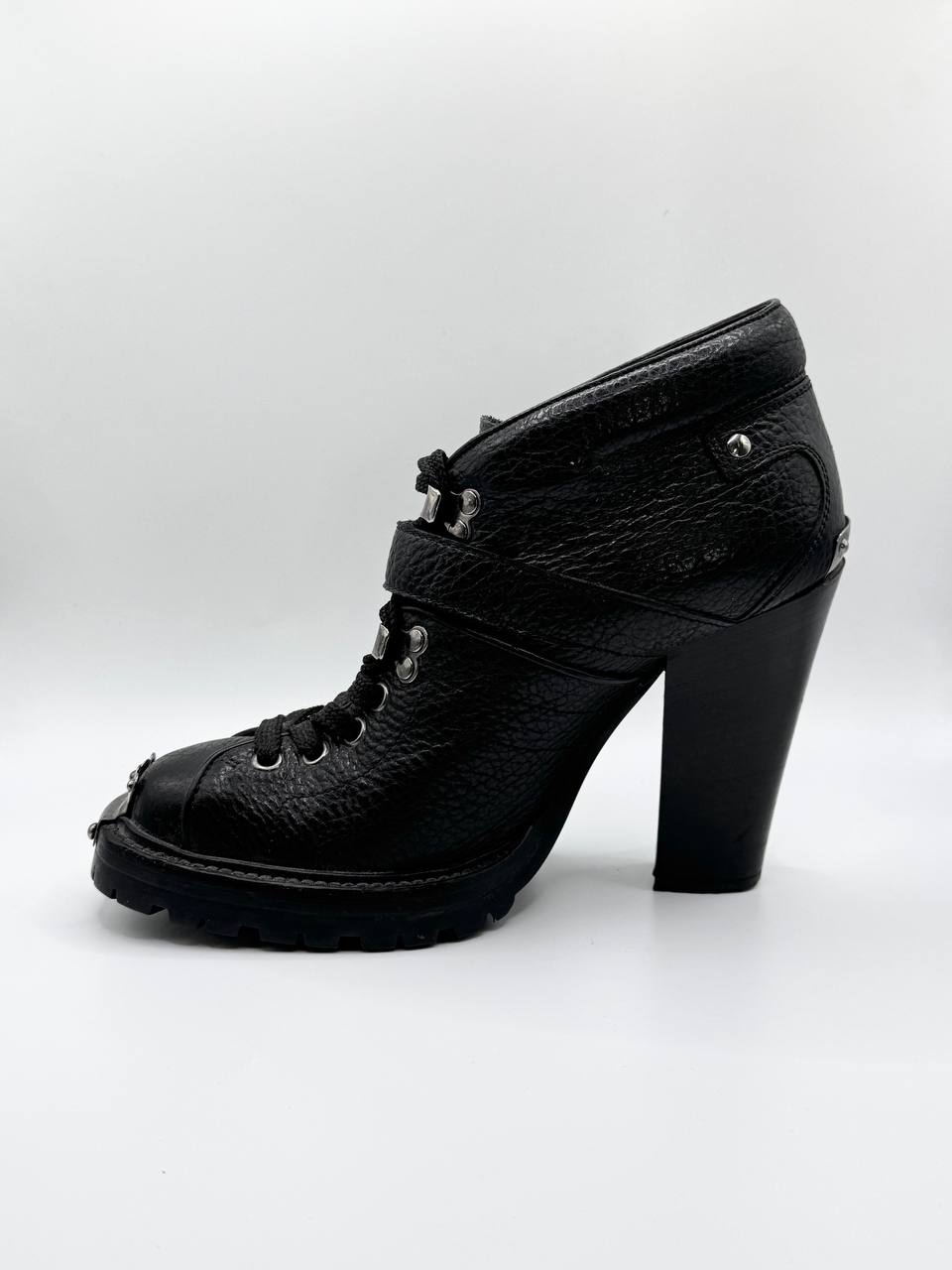 MIU MIU Leather Lace-Up Heels