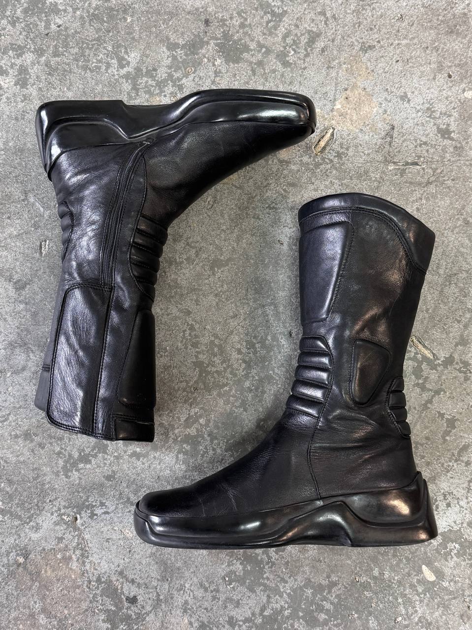 Prada Leather Biker Boots