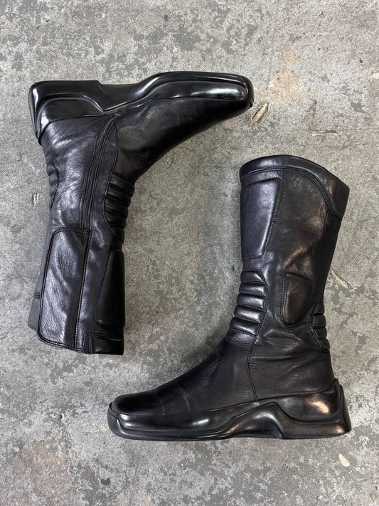 Prada Leather Biker Boots