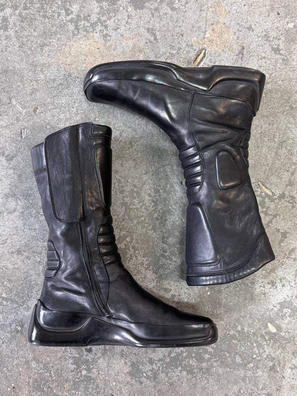 Prada Leather Biker Boots