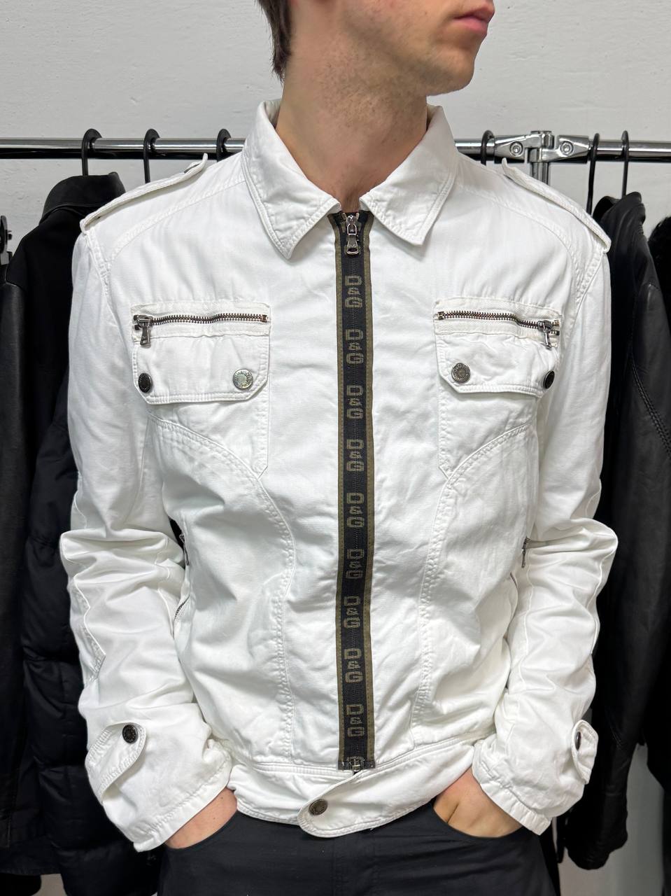Vintage Dolce&Gabbana Denim Bomber Jacket