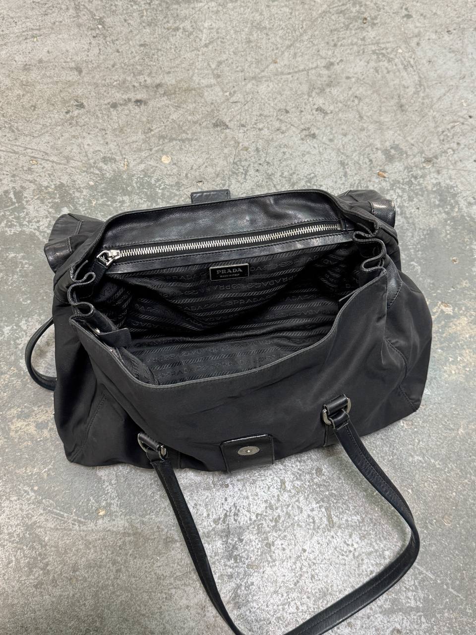 Vintage Prada Leather/Nylon Bag