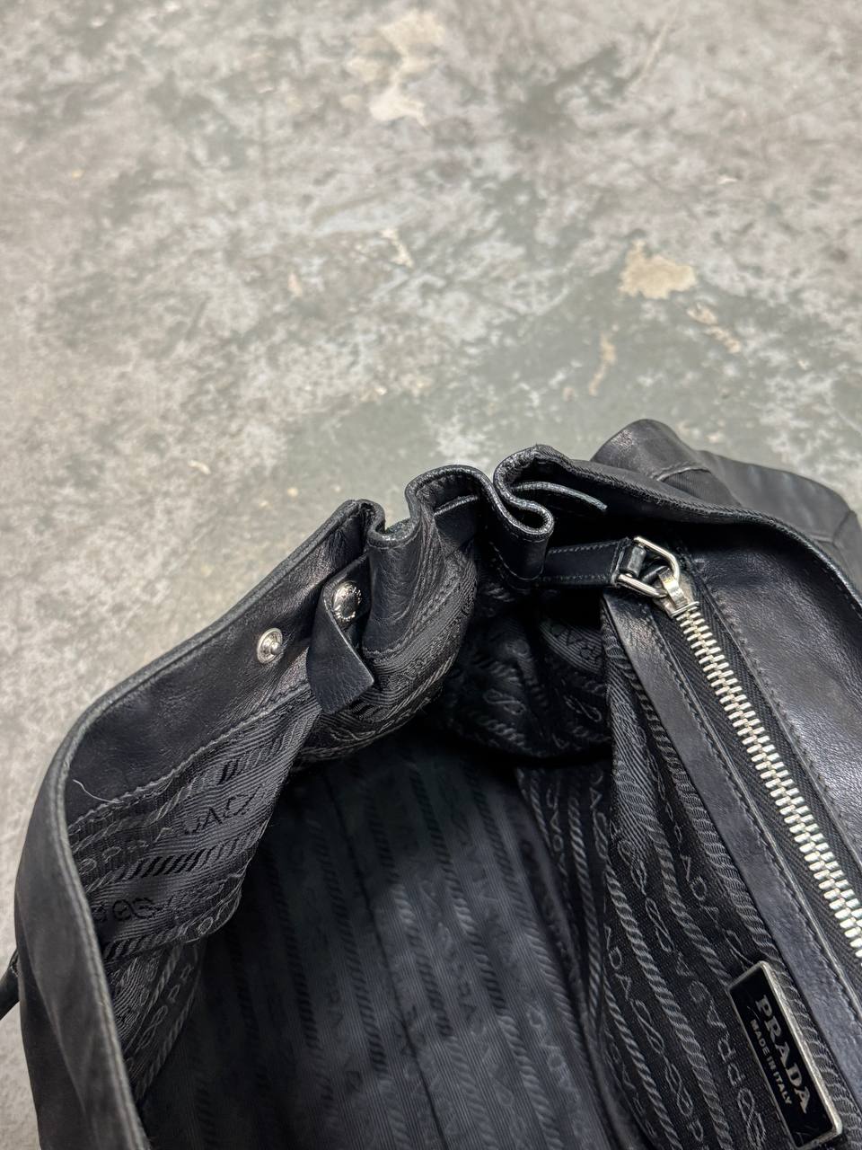Vintage Prada Leather/Nylon Bag