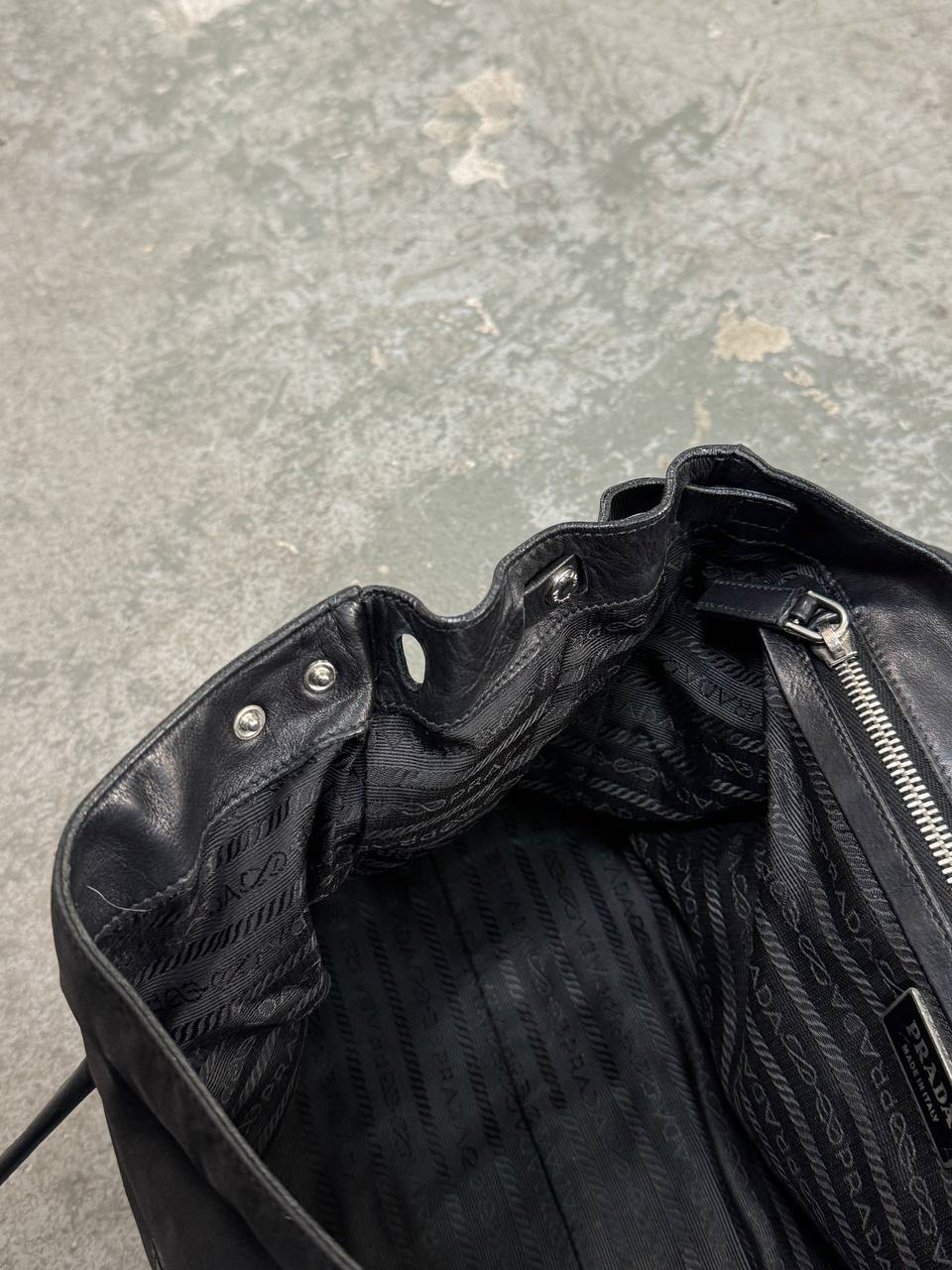 Vintage Prada Leather/Nylon Bag