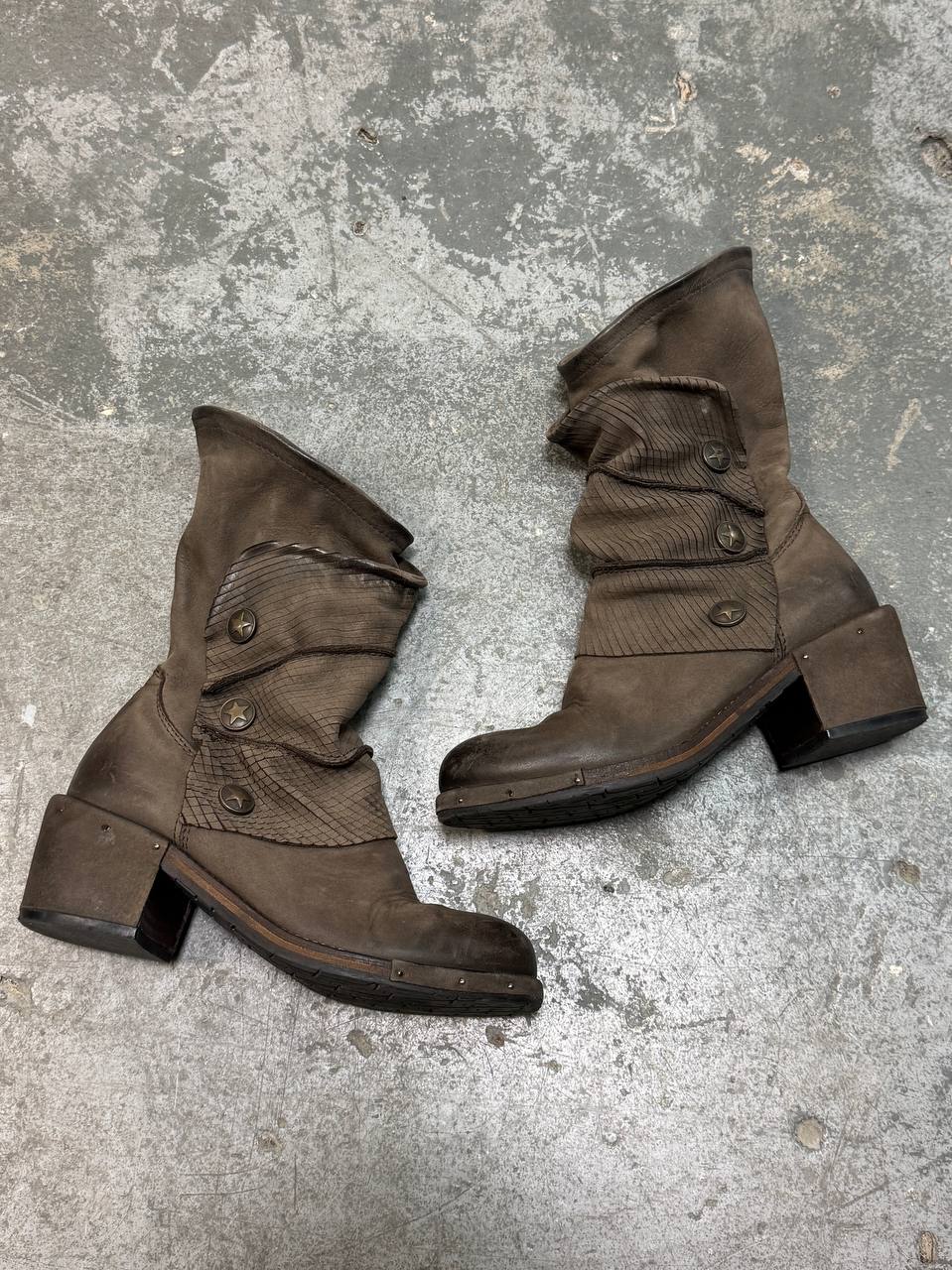 Vintage Real Leather Avant Garde Boots