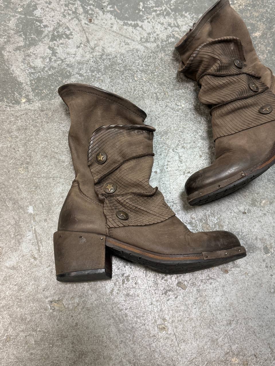 Vintage Real Leather Avant Garde Boots
