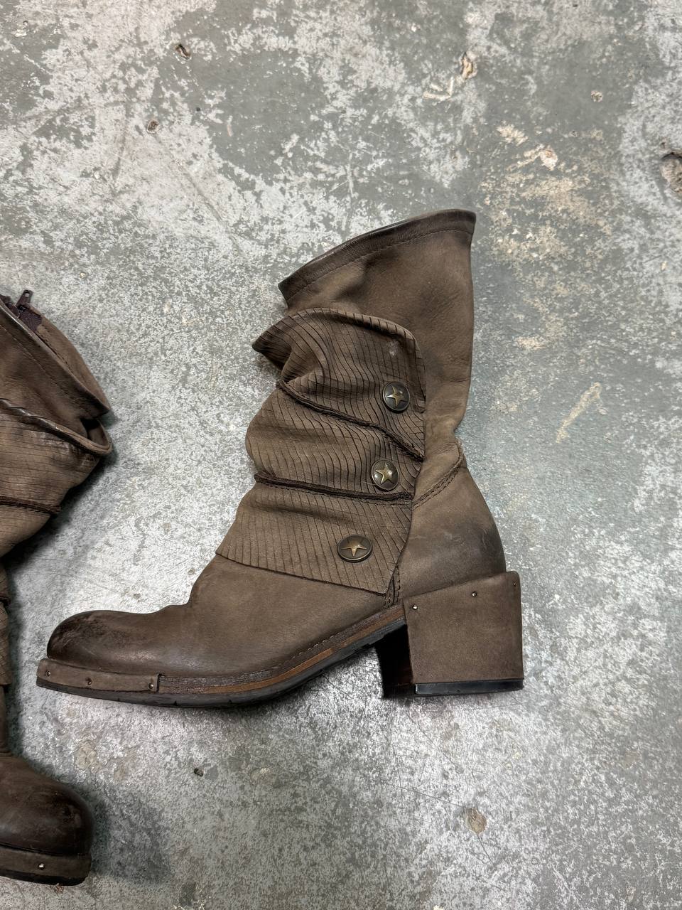 Vintage Real Leather Avant Garde Boots