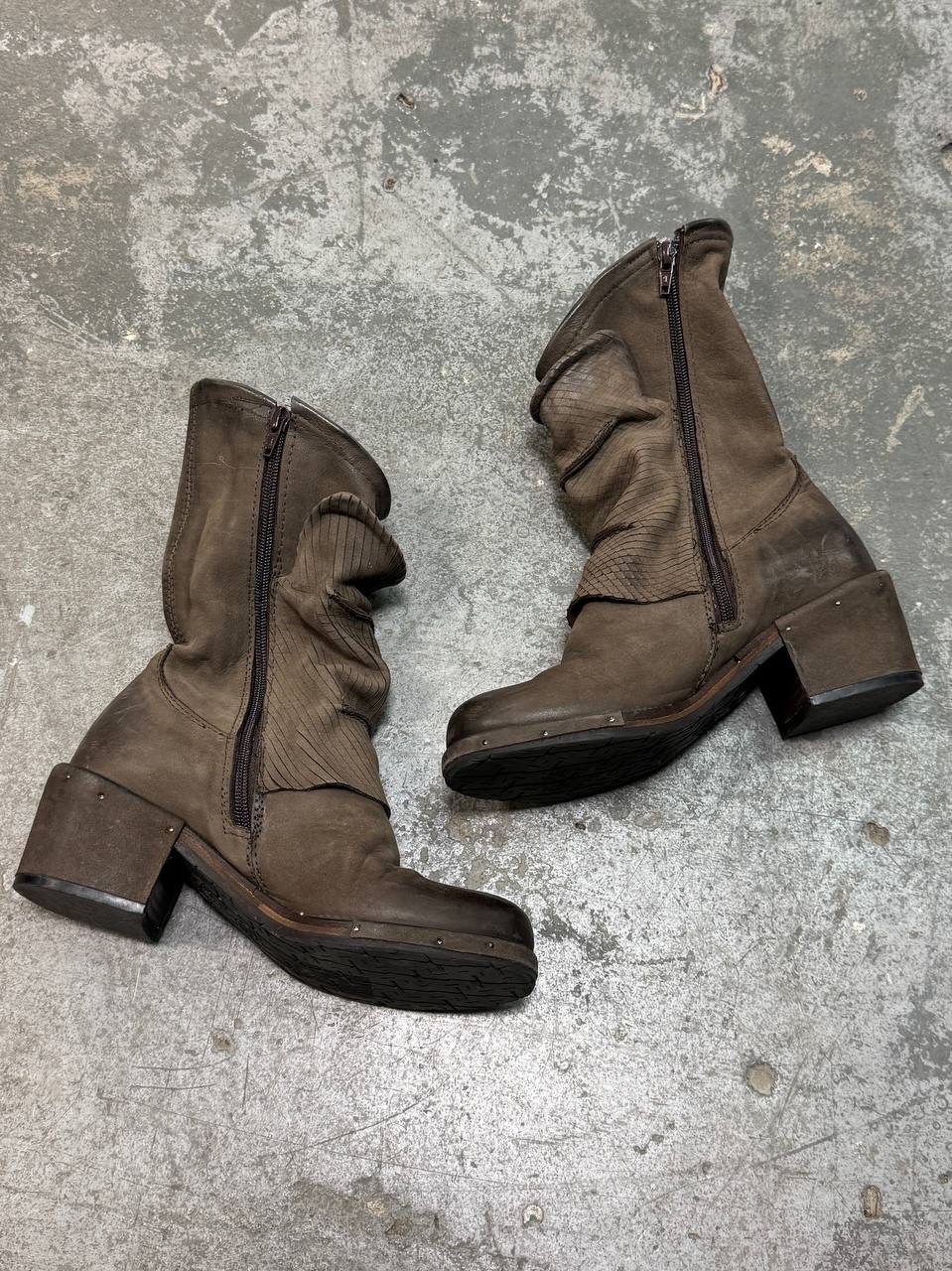 Vintage Real Leather Avant Garde Boots