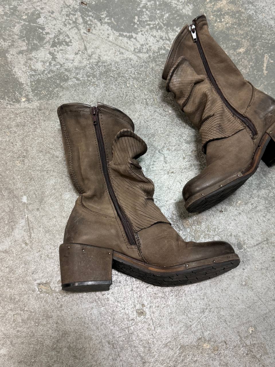 Vintage Real Leather Avant Garde Boots