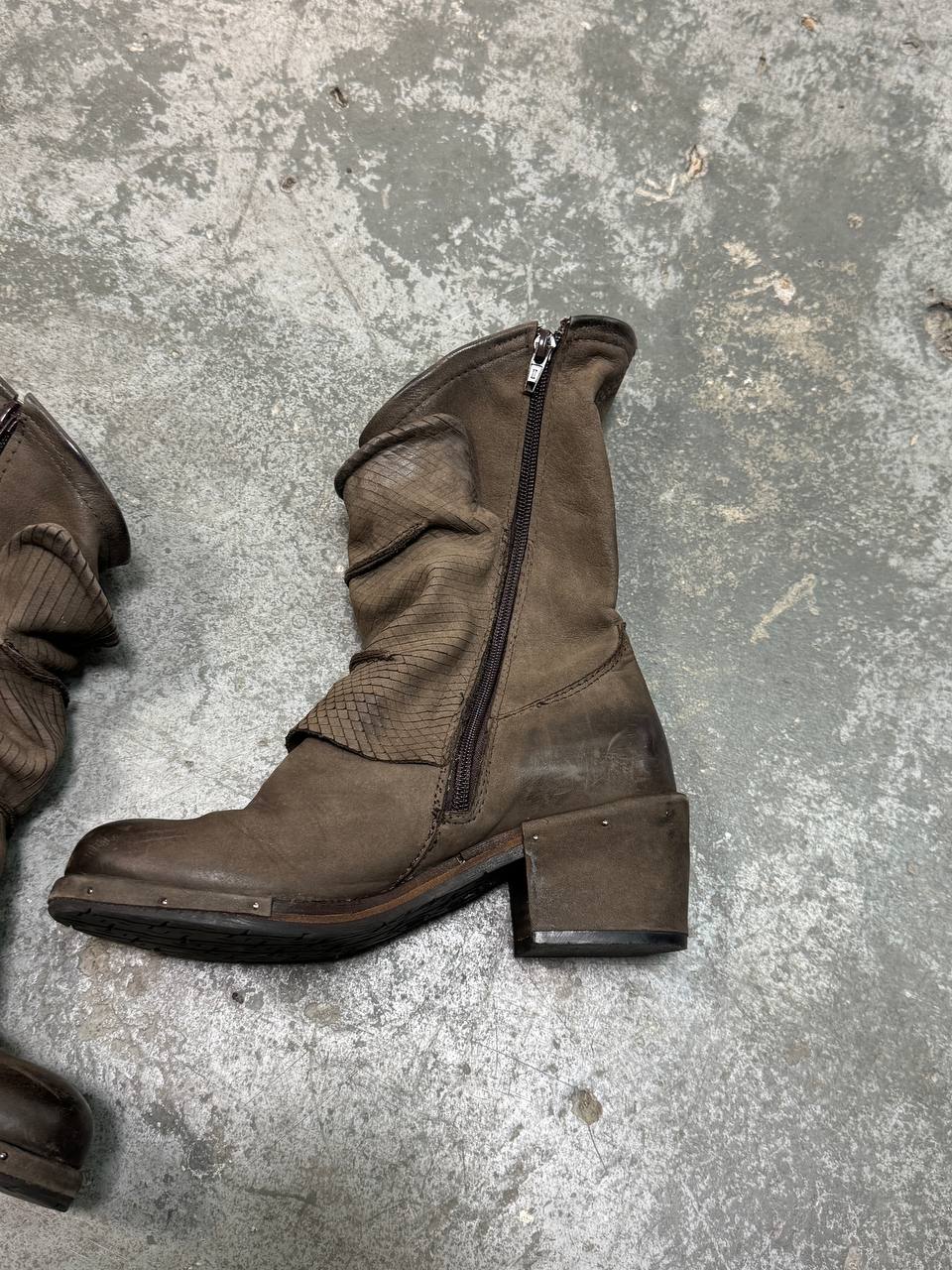 Vintage Real Leather Avant Garde Boots