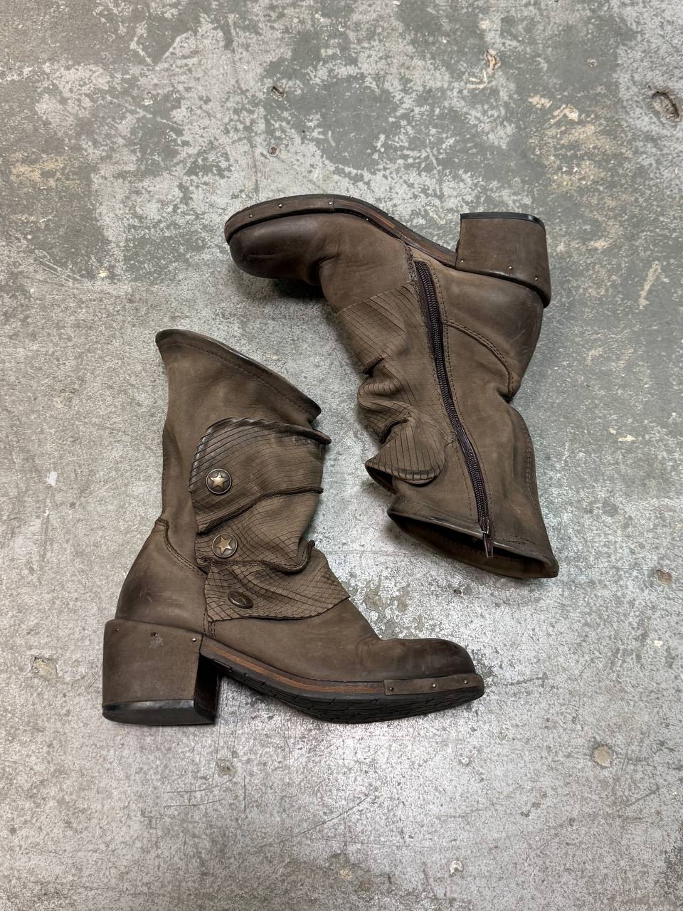 Vintage Real Leather Avant Garde Boots