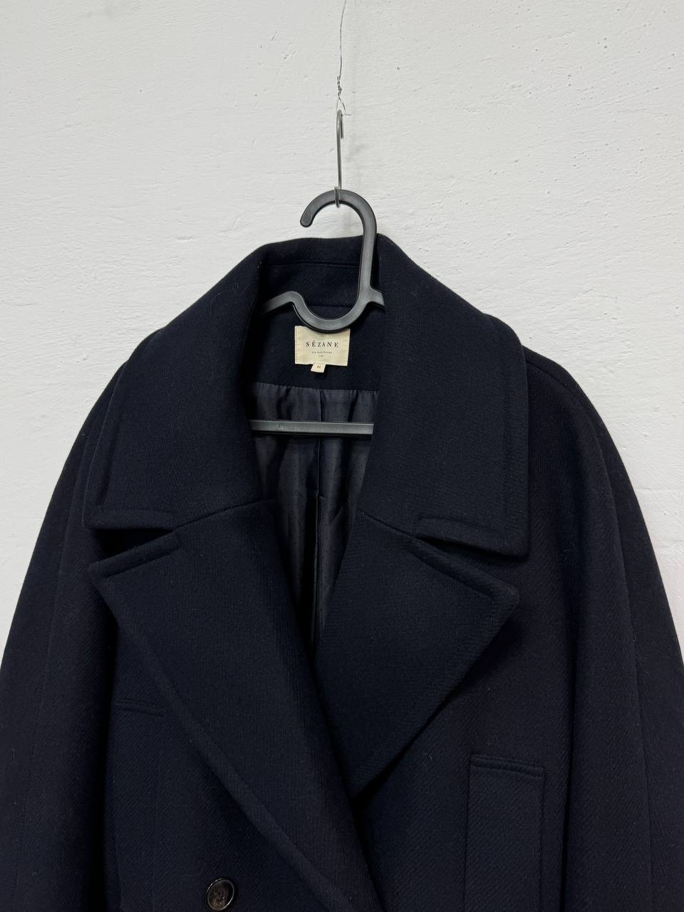 Sezane Paris Wool Coat Nawy