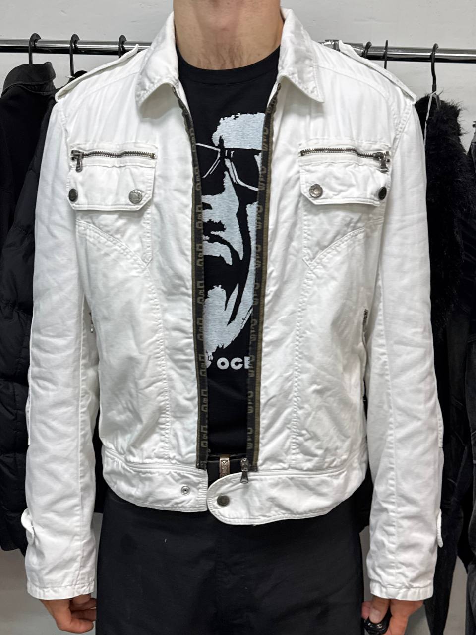 Vintage Dolce&Gabbana Denim Bomber Jacket