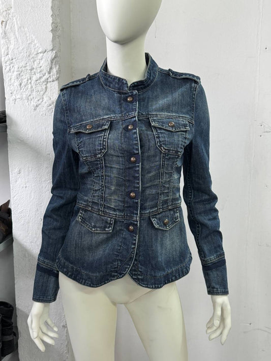 Vintage Denim Napoleon Jacket