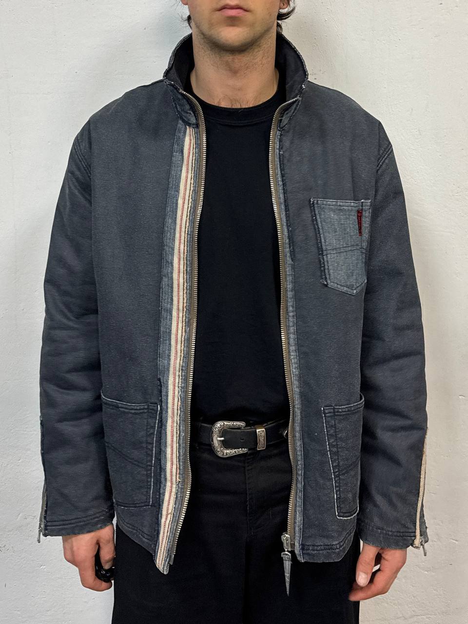 90s Vintage Armani Jeans Patchwork Jacket