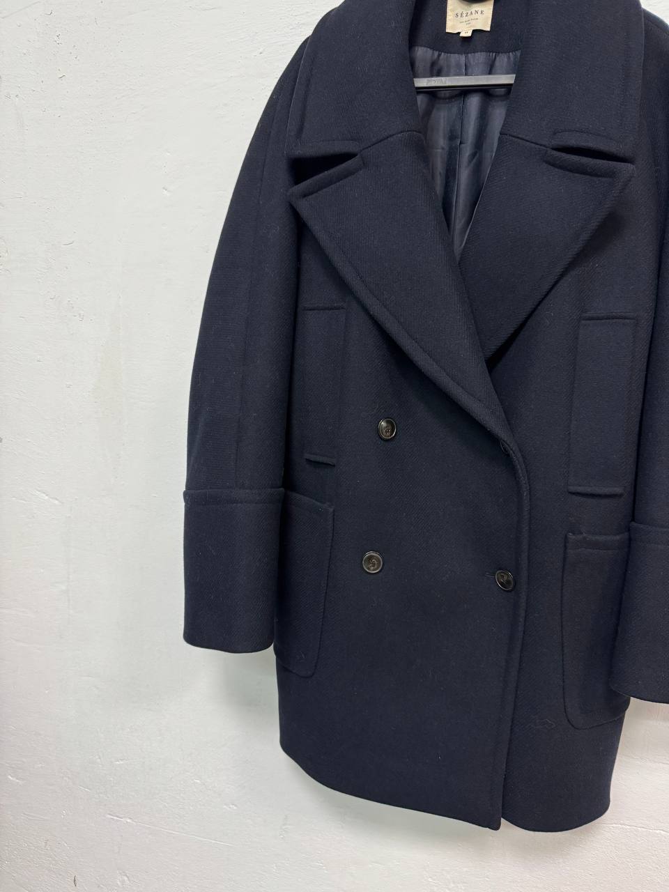 Sezane Paris Wool Coat Nawy