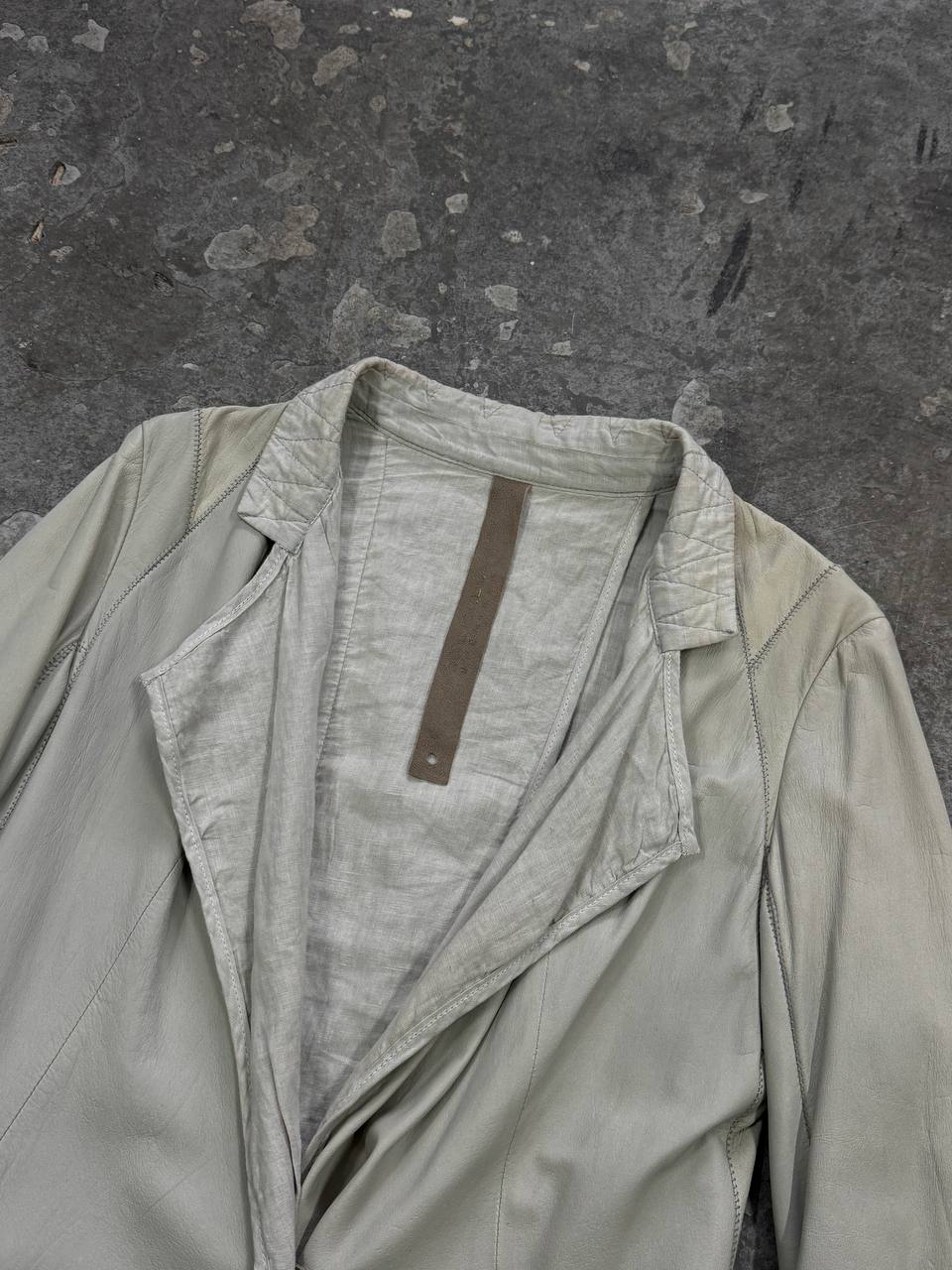 Isaac Sellam "Experience" Lambskin Leather & Silk Layered Jacket