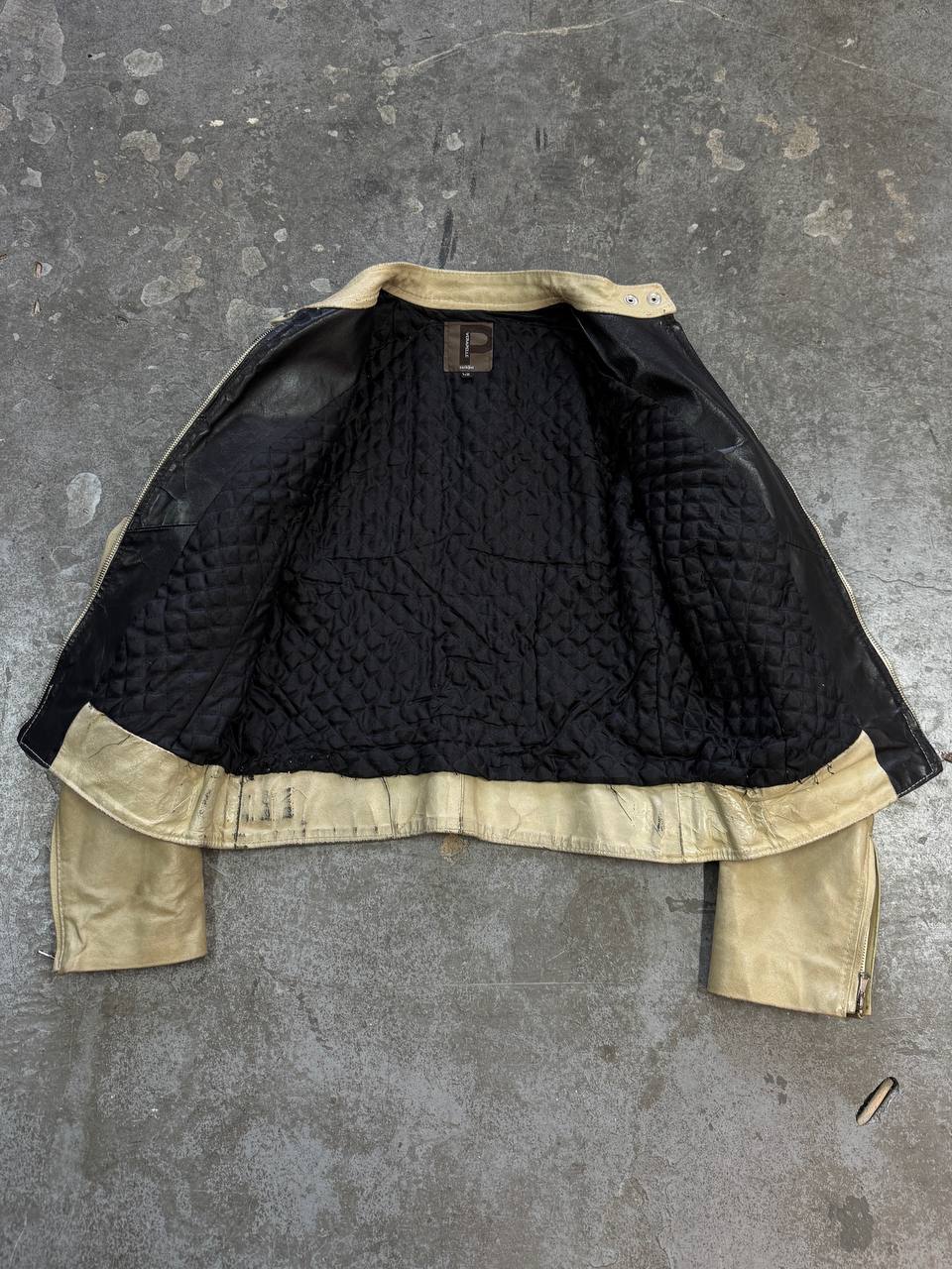 Vintage Racing Leather Jacket Made in Italy