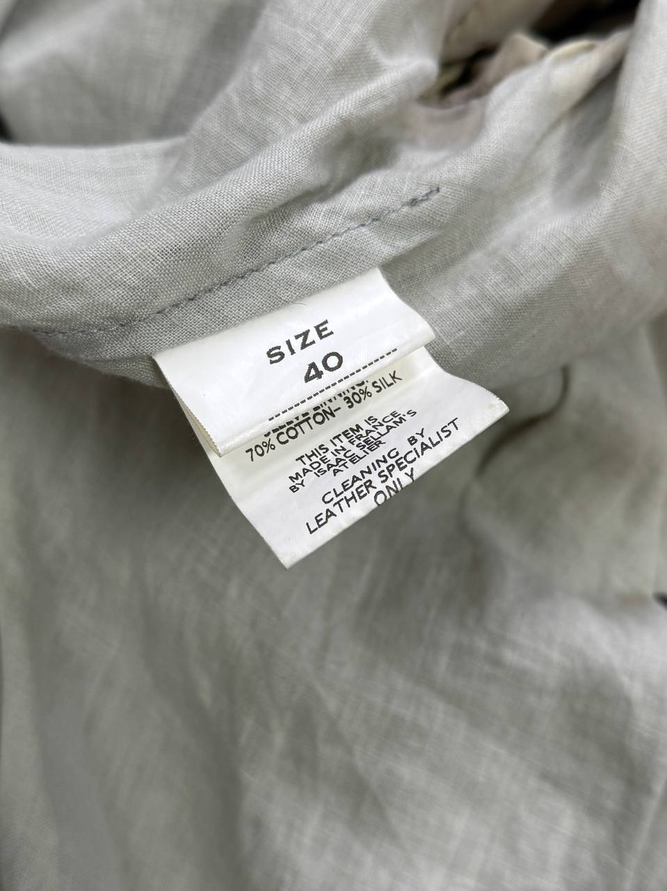 Isaac Sellam "Experience" Lambskin Leather & Silk Layered Jacket