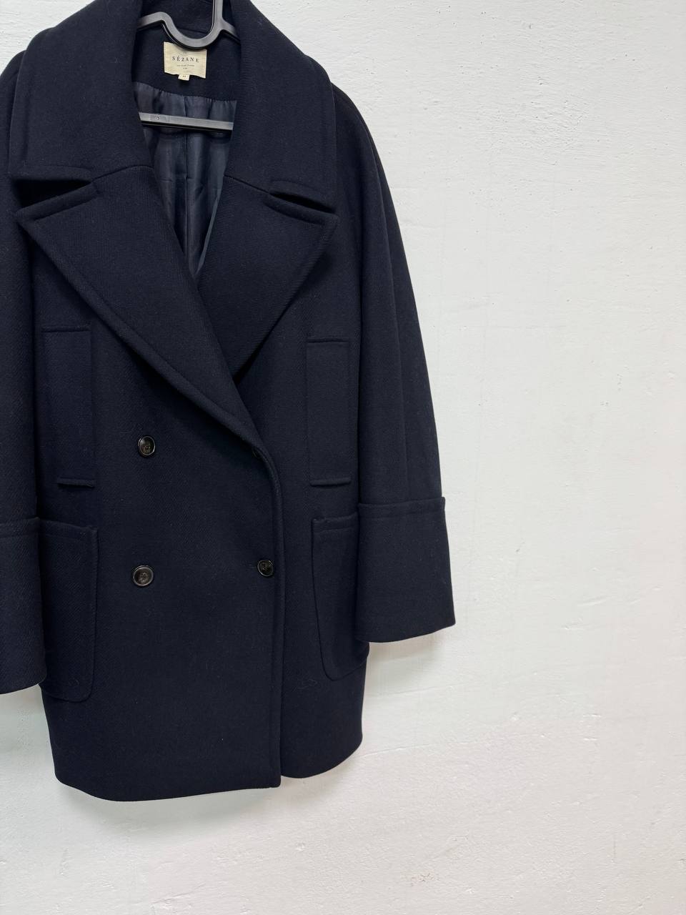Sezane Paris Wool Coat Nawy