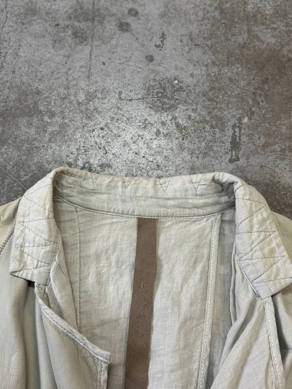 Isaac Sellam "Experience" Lambskin Leather & Silk Layered Jacket