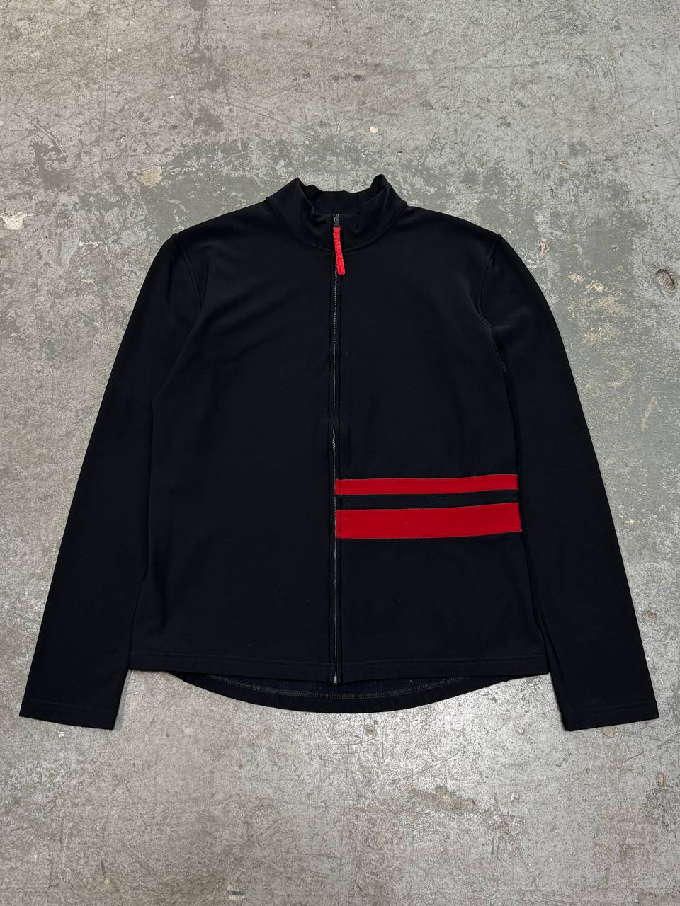 Prada Linea Rossa Tech Zip Sweatshir Red Tab