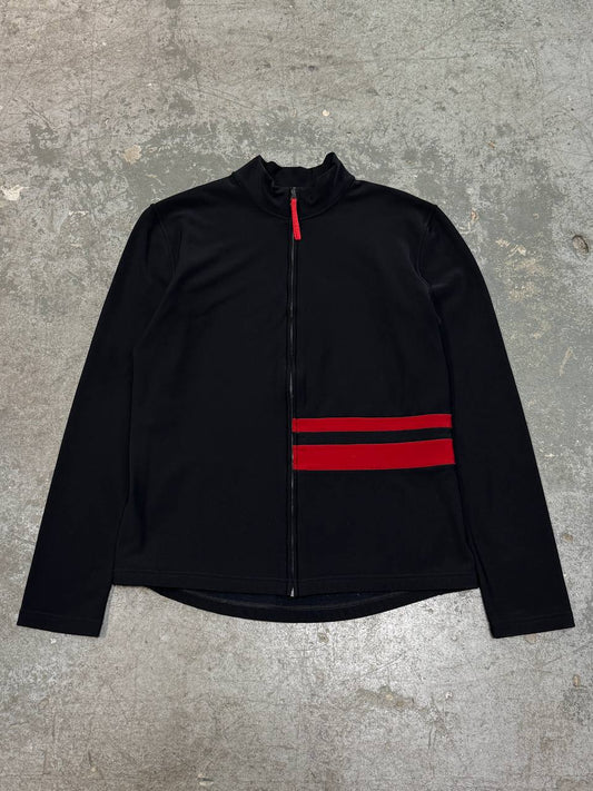 Prada Linea Rossa Tech Zip Sweatshir Red Tab